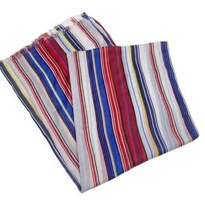 Charming Charlie Giant Multi‎ Striped Gauze Scarf M0142